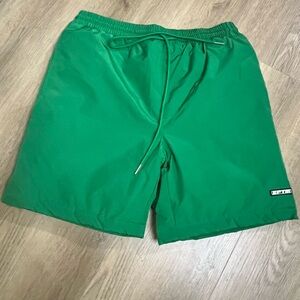 Men's Green Athletic padded Shorts